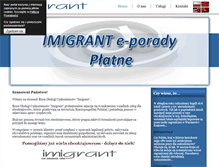 Tablet Screenshot of imigrant.pl